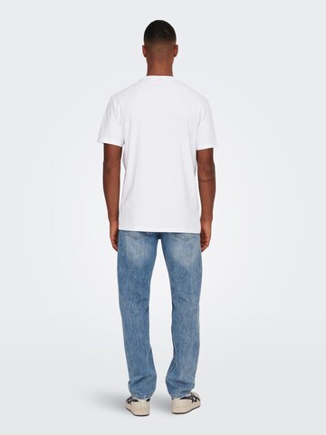 Only & Sons T-Shirt 'PARKER' in Weiß