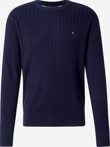 Pull-over TOMMY HILFIGER en bleu : devant