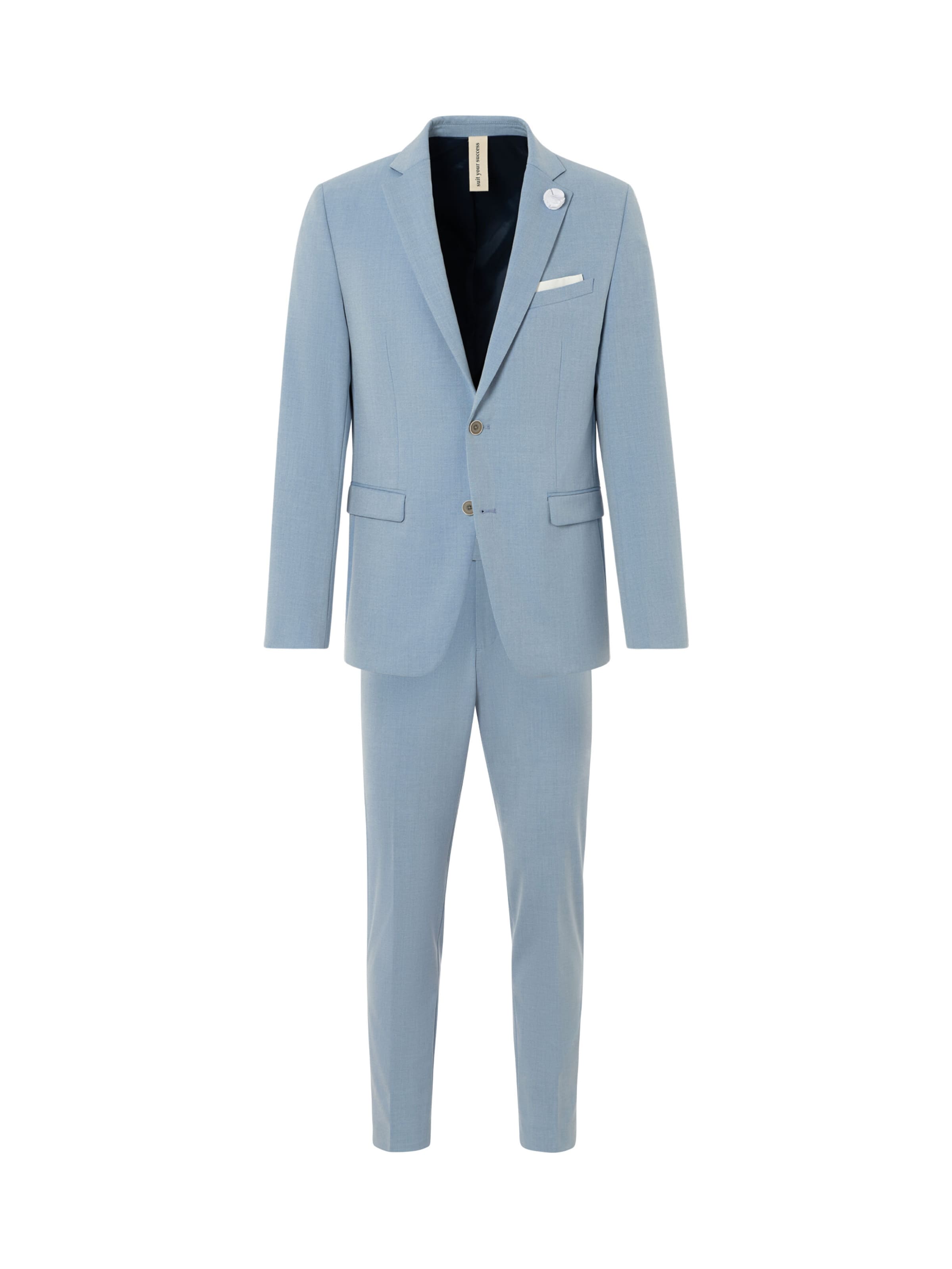 Coupe slim Costume Thomas Goodwin en bleu : devant