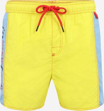 DIESEL Board Shorts 'CAY BAY' in Yellow: front