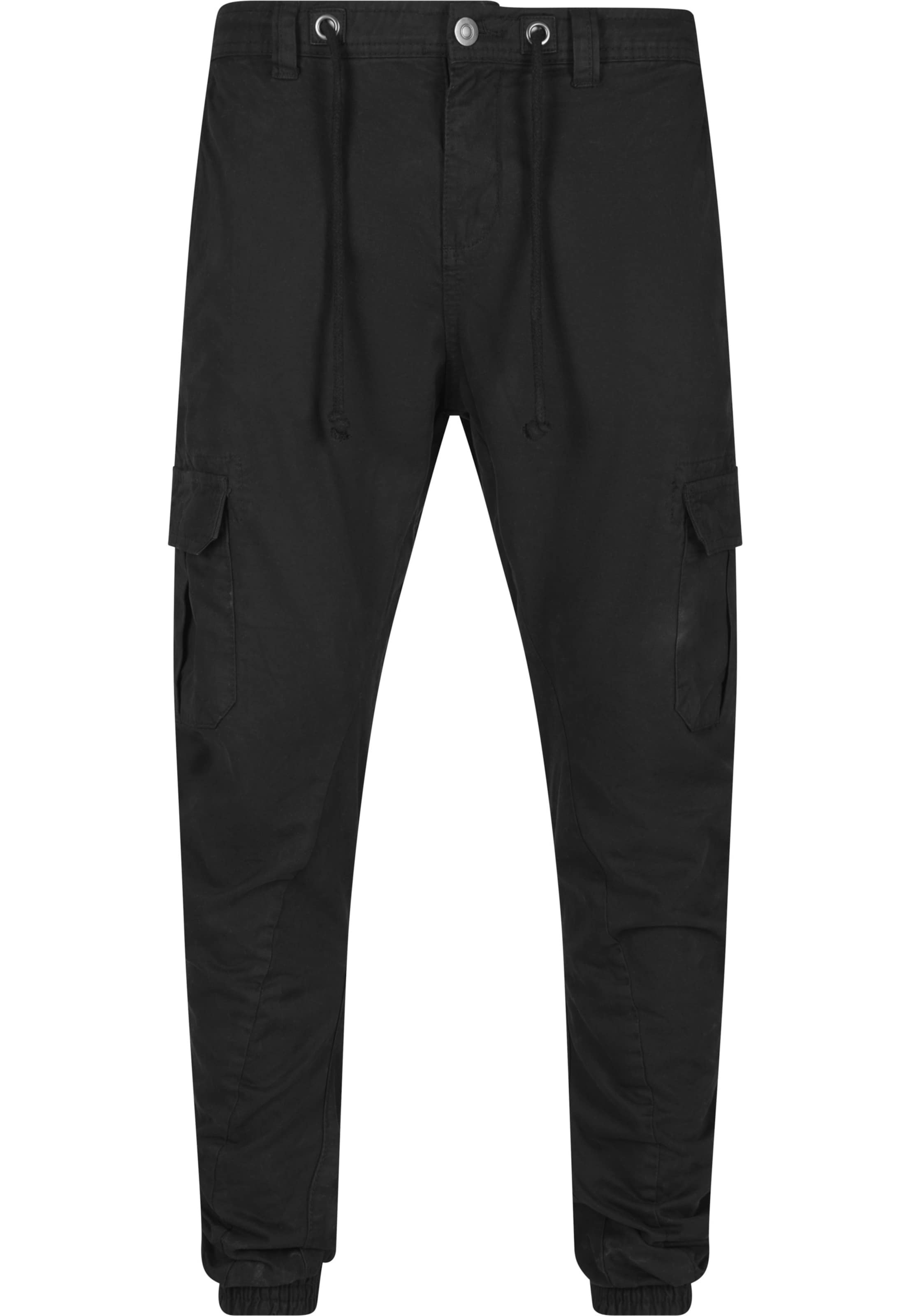 Regular Pantalon cargo Urban Classics en noir : devant