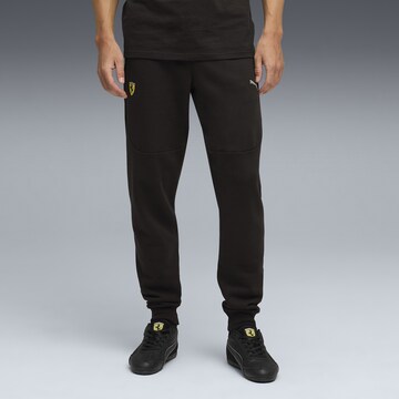 PUMA Tapered Sportbroek 'Scuderia Ferrari' in Zwart: voorkant