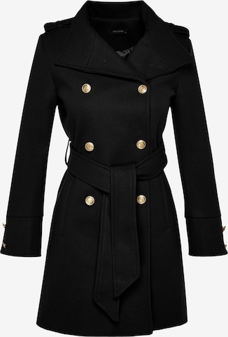 TrendyolPrijelazni kaput - crna boja: prednji dio