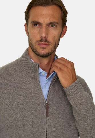Boggi Milano Gebreid vest in Bruin