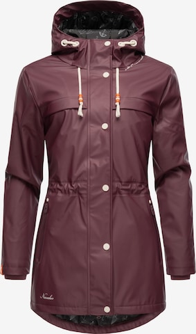 Cappotto di mezza stagione 'Rainy Forest' di NAVAHOO in rosso: frontale