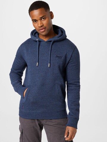 Superdry Sweatshirt in Blue: front