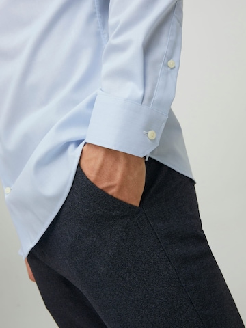 JACK & JONES Comfort fit Button Up Shirt 'Blaparker' in Blue