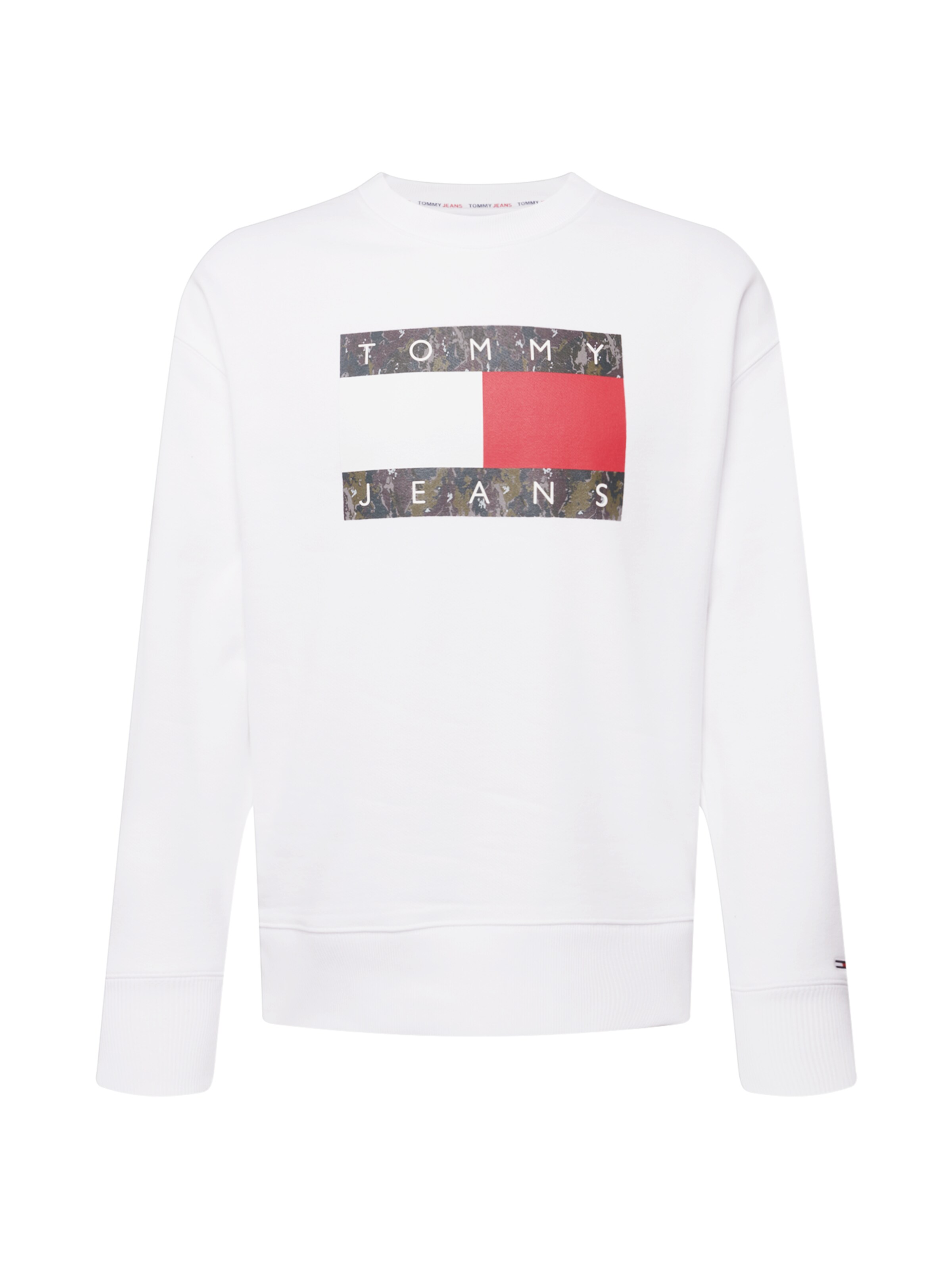 Männer Sweat Tommy Jeans Sweatshirt in Weiß - IK77609 Männer Sweat Tommy Jeans Sweatshirt in Weiß - IK77609