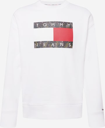 Tommy Jeans Sweatshirt in Weiß: predná strana