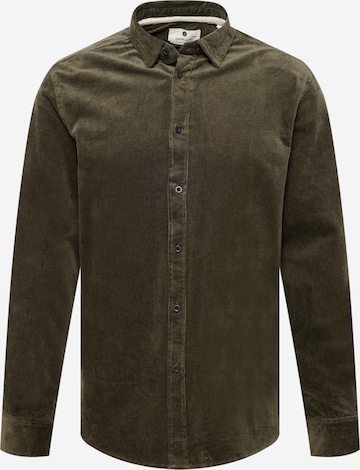 anerkjendt Regular fit Button Up Shirt 'AKLEIF' in Green: front