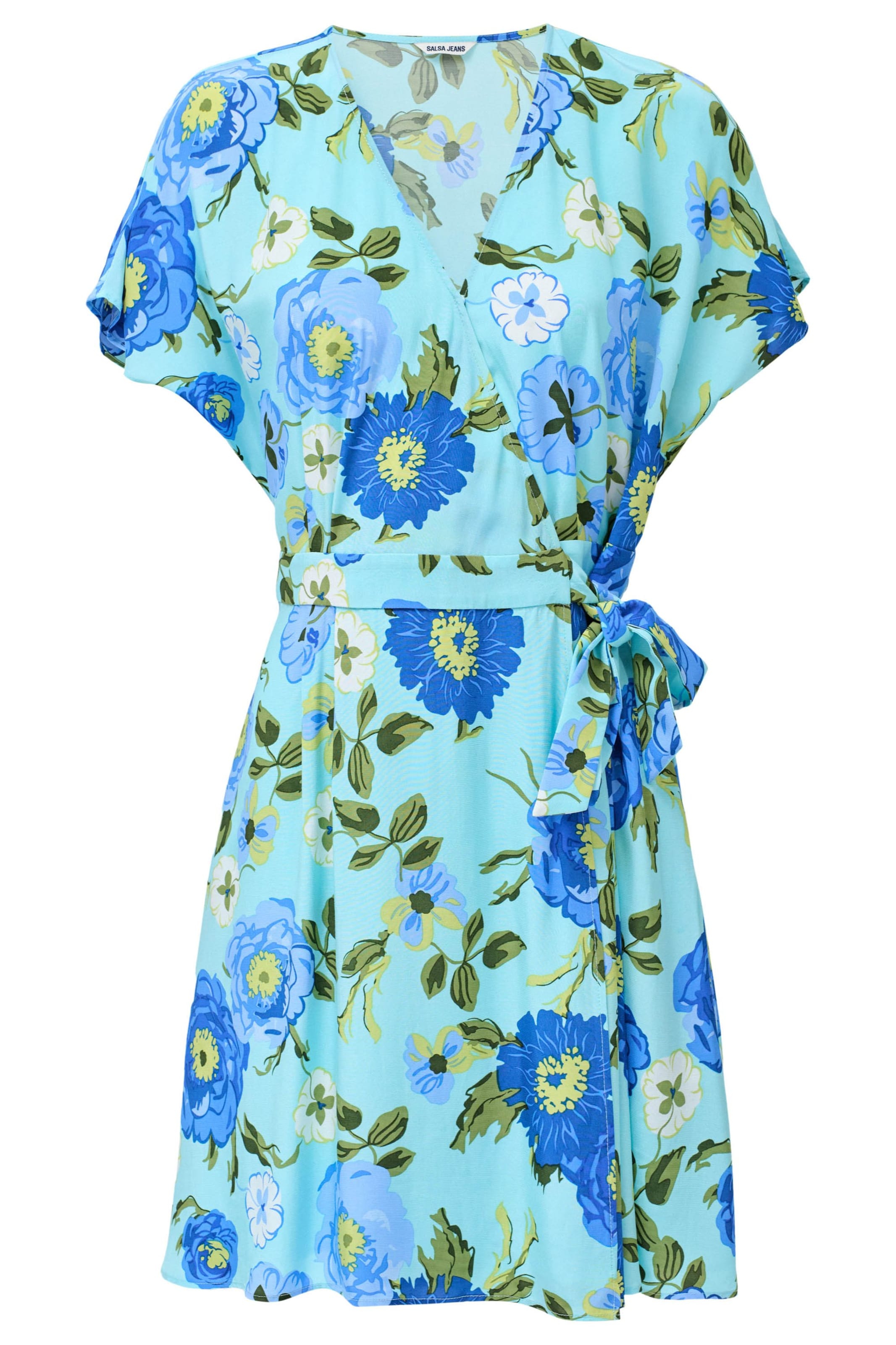 Salsa Jeans Zomerjurk in Blauw: voorkant