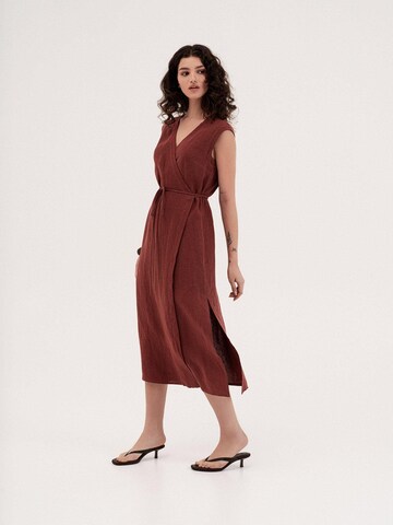 AmourLinen Dress 'Aurora' in Brown