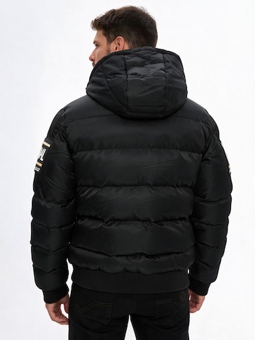 CIPO & BAXX Winterjacke Steppjacke CM233 in Schwarz