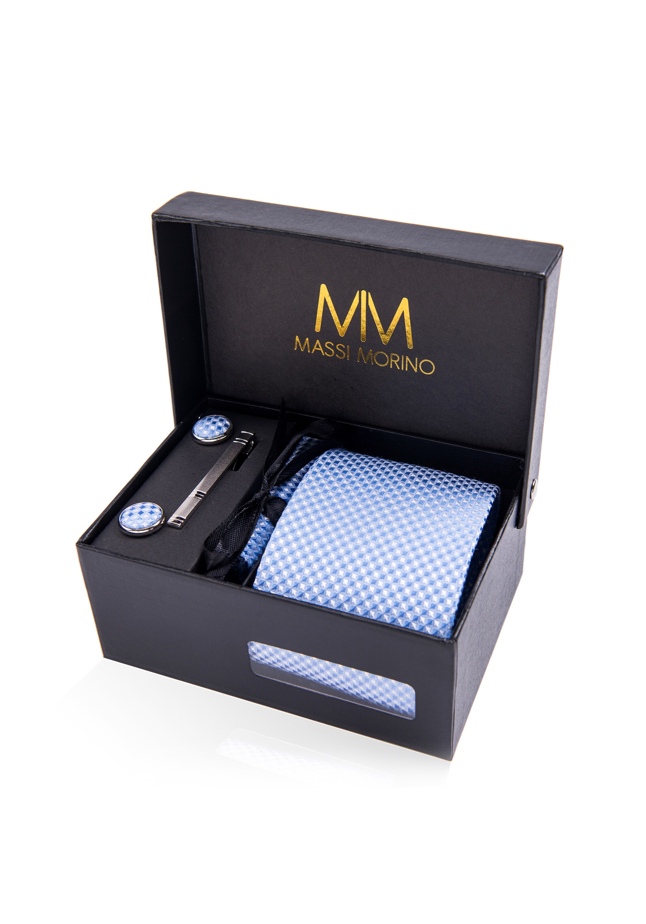 Massi Morino Krawatte in Blau