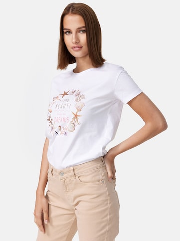 T-shirt 'Shell' Orsay en blanc