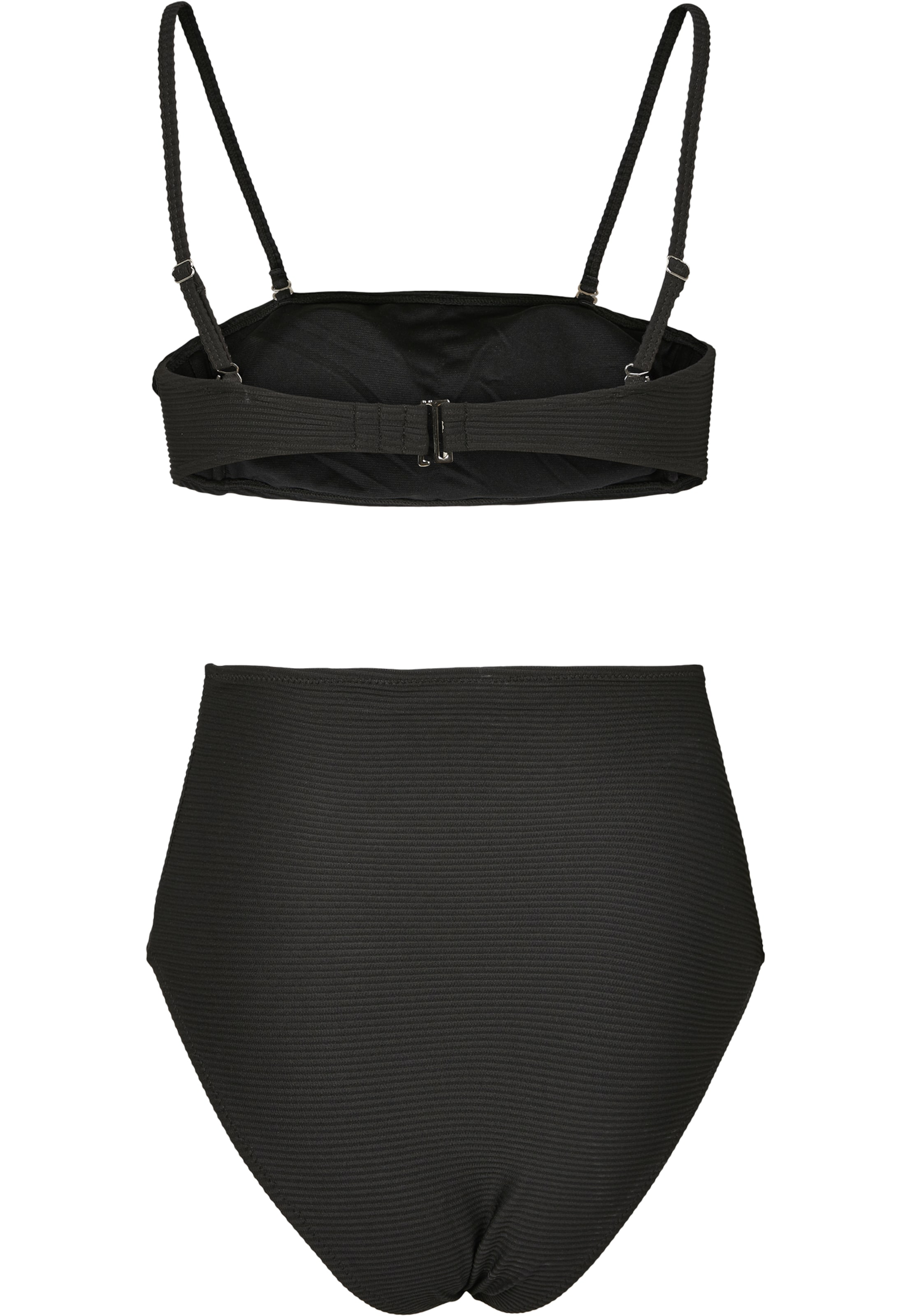 Urban ClassicsBandeau Bikini - crna boja