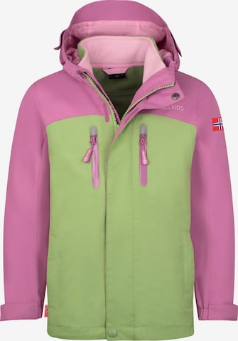 TROLLKIDS Outdoor jacket in Pink: front