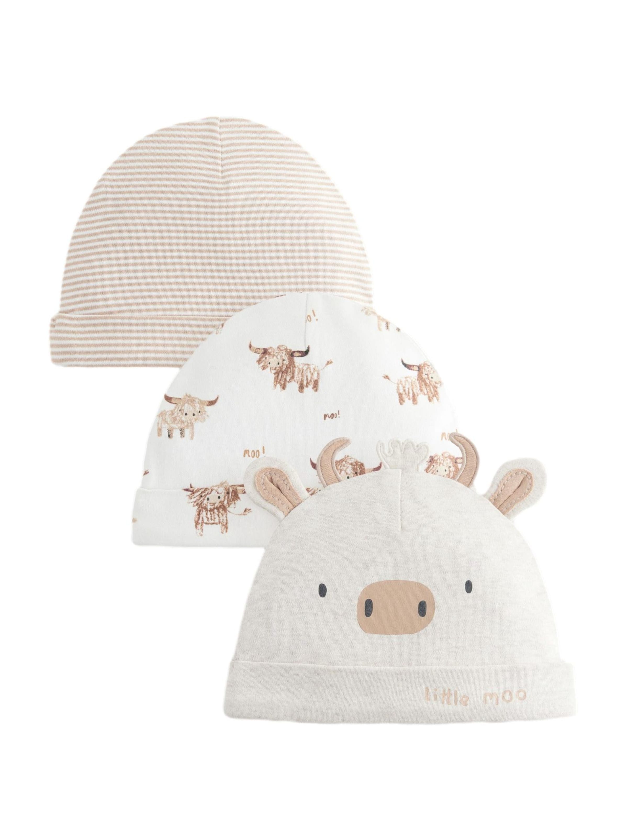 Next Beanie in Beige: front