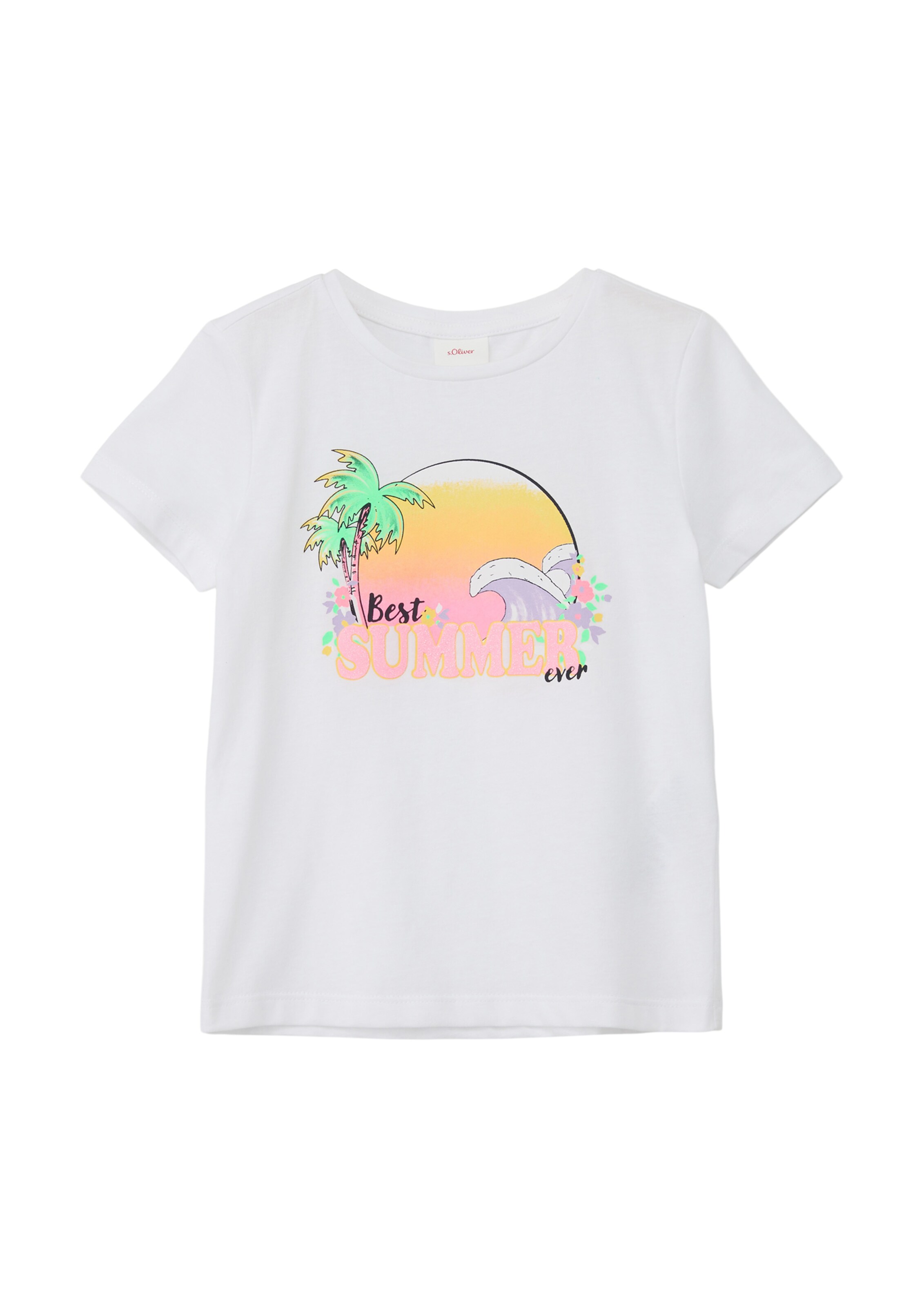 s.Oliver Μπλουζάκι σε λευκό: μπροστά