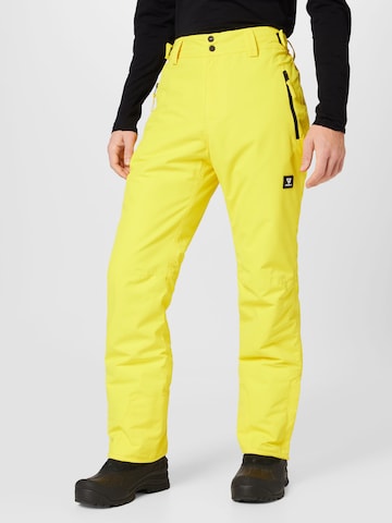 regular Pantaloni sportivi 'Footrail' di BRUNOTTI in giallo: frontale