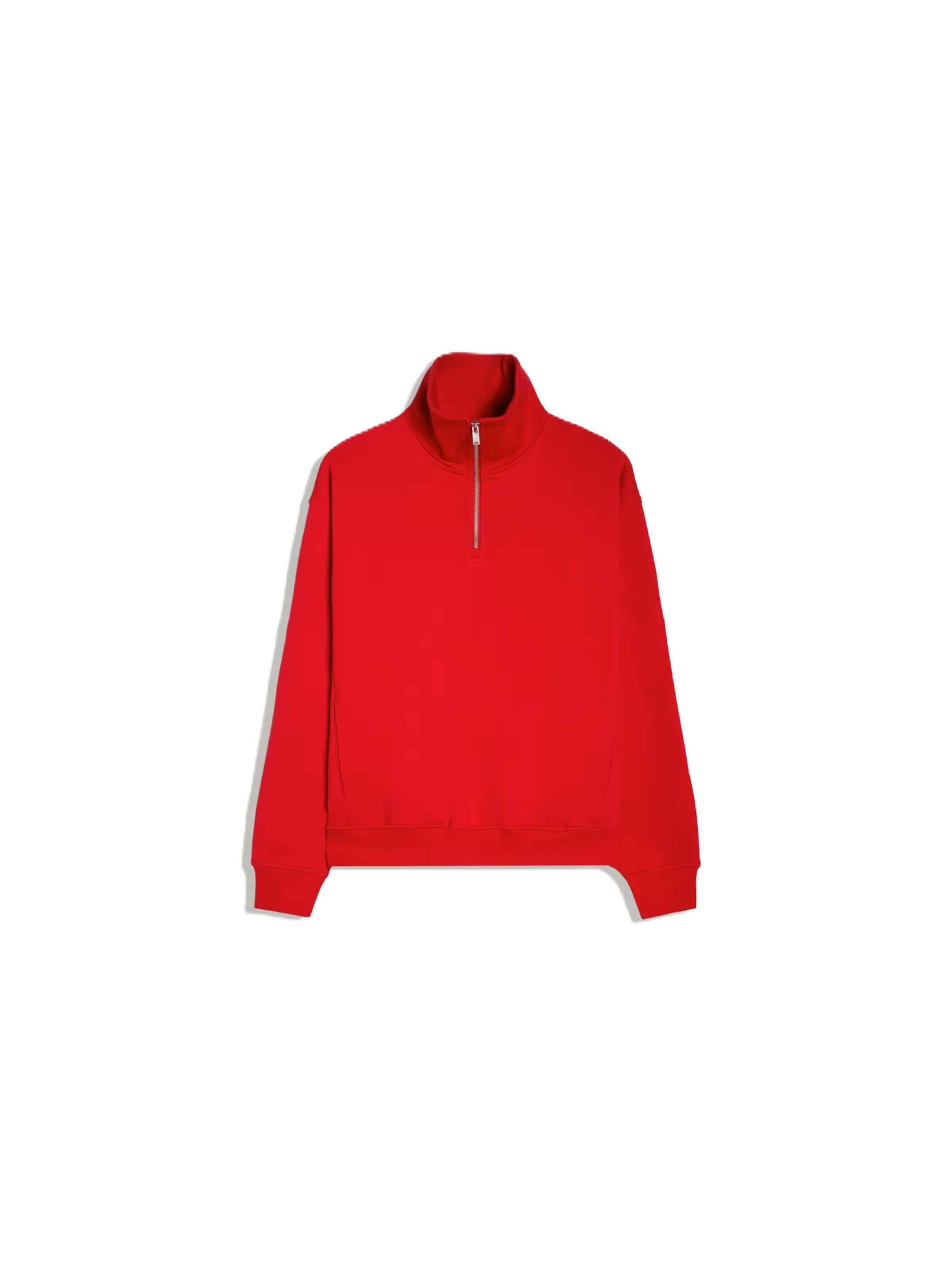 Bershka Sweatshirt in Rood: voorkant