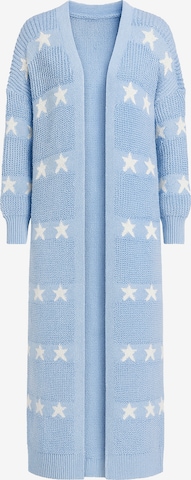 Elara Lang cardigan i blå: forside