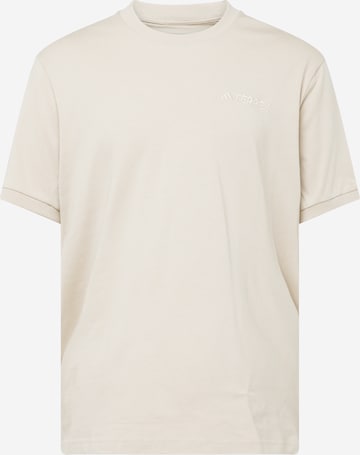 ADIDAS TERREX Performance Shirt 'Xploric' in Beige: front