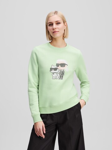 Karl Lagerfeld Sweatshirt in Green: front