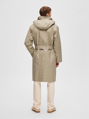 SELECTED HOMME Between-Seasons Coat 'Borg' in Beige