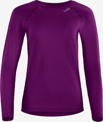 T-shirt fonctionnel 'AET118LS' Winshape en violet : devant