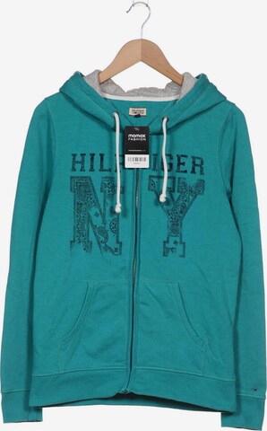 Tommy Jeans Sweatshirt & Zip-Up Hoodie in L in Green: front