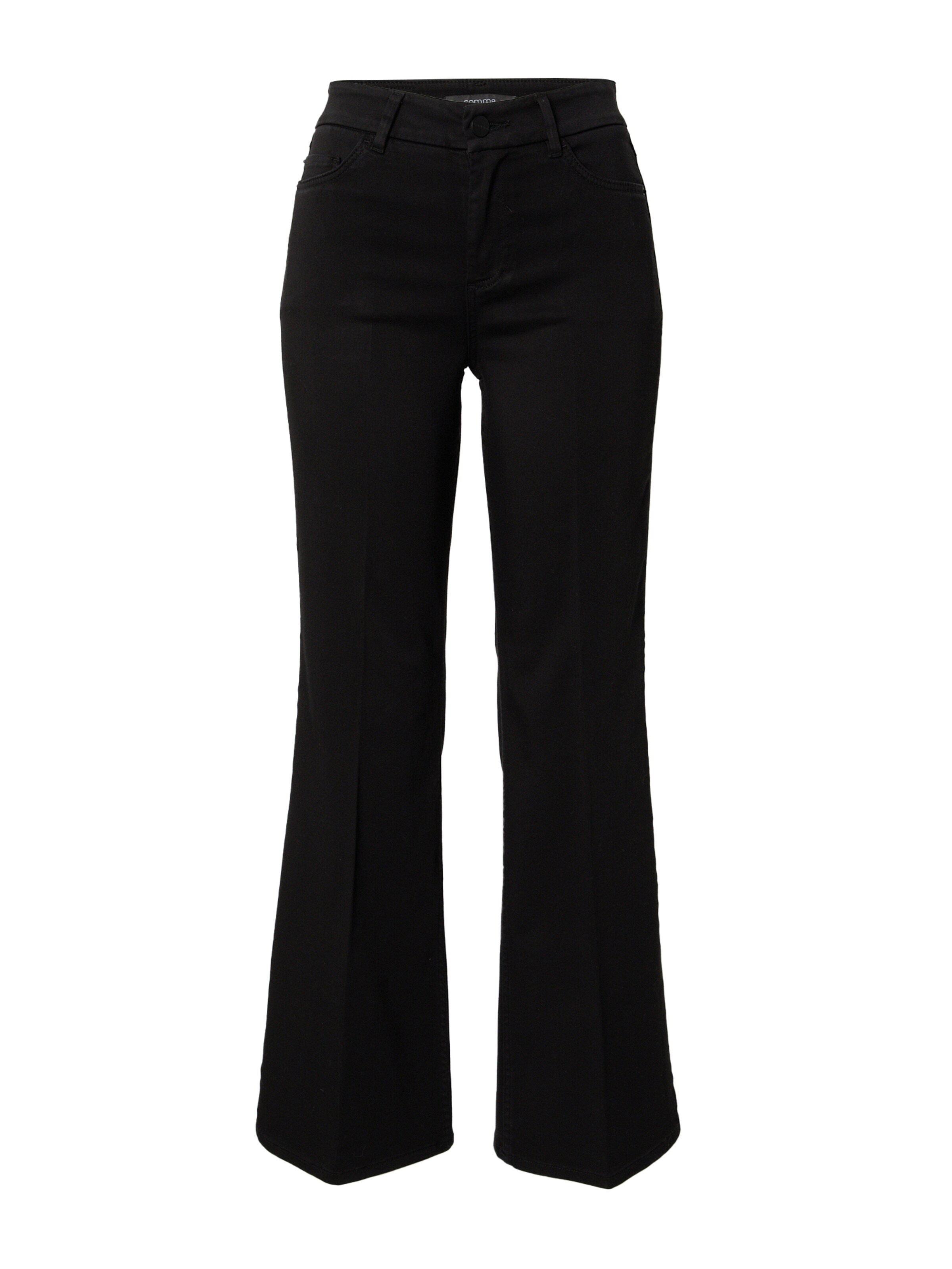 COMMA Flared Jeans in Black: front