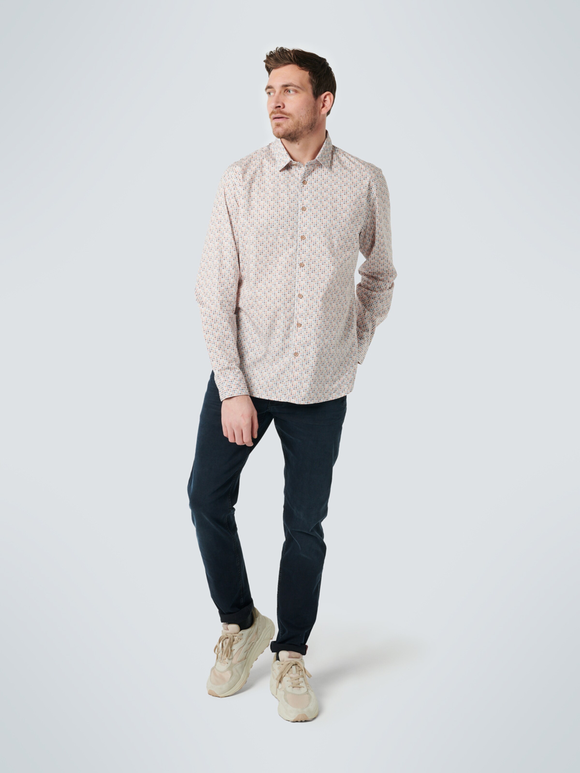 Männer Große Größen No Excess Hemd in Beige - CK21232 Männer Große Größen No Excess Hemd in Beige - CK21232