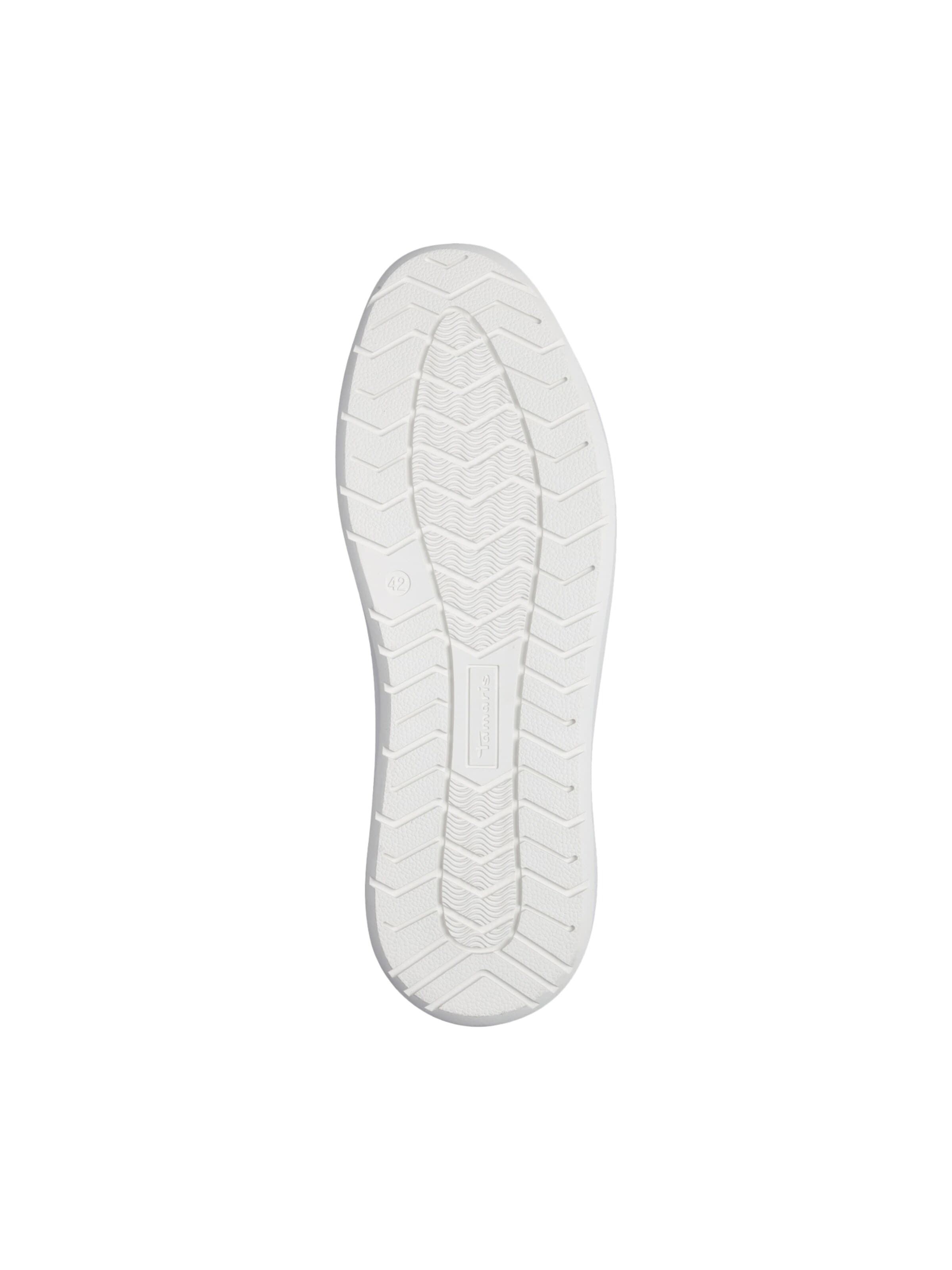 Tamaris Sportieve veterschoen 'Niedrige Sneaker aus Leder' in Wit
