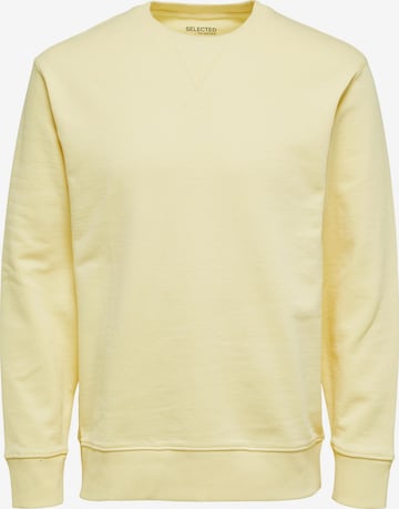 SELECTED HOMME Sweatshirt 'Jason' i gul: framsida