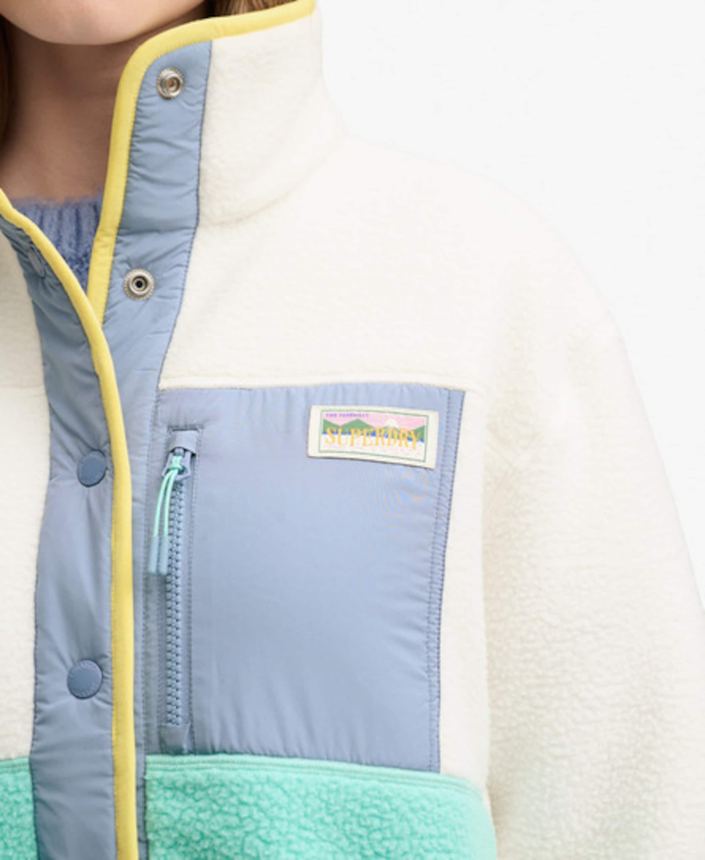 Superdry & Co Fleece jacket in White