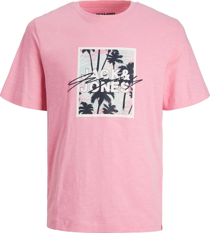 JACK & JONES T-Shirt in Pinkmeliert