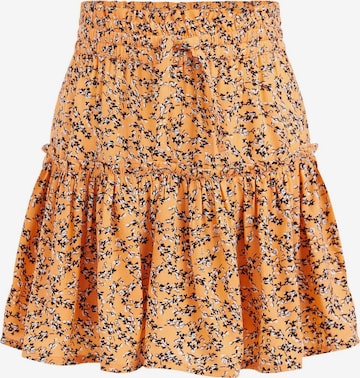 WE Fashion Spódnica w kolorze pomarańczowy: przód