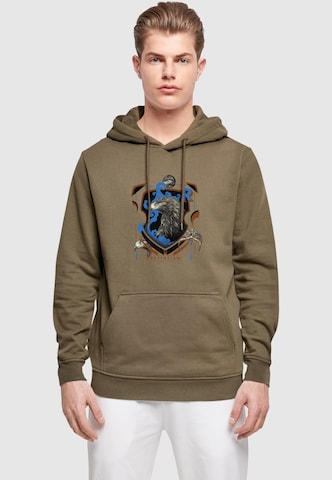 ABSOLUTE CULT Sweatshirt 'Harry Potter - Ravenclaw Shield' in Grün: Vorderseite