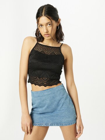 ABOUT YOU Top 'Inken' in Black: front