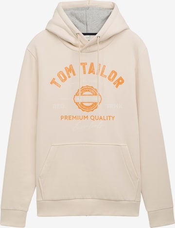 brūns TOM TAILOR Sportisks džemperis: no priekšpuses