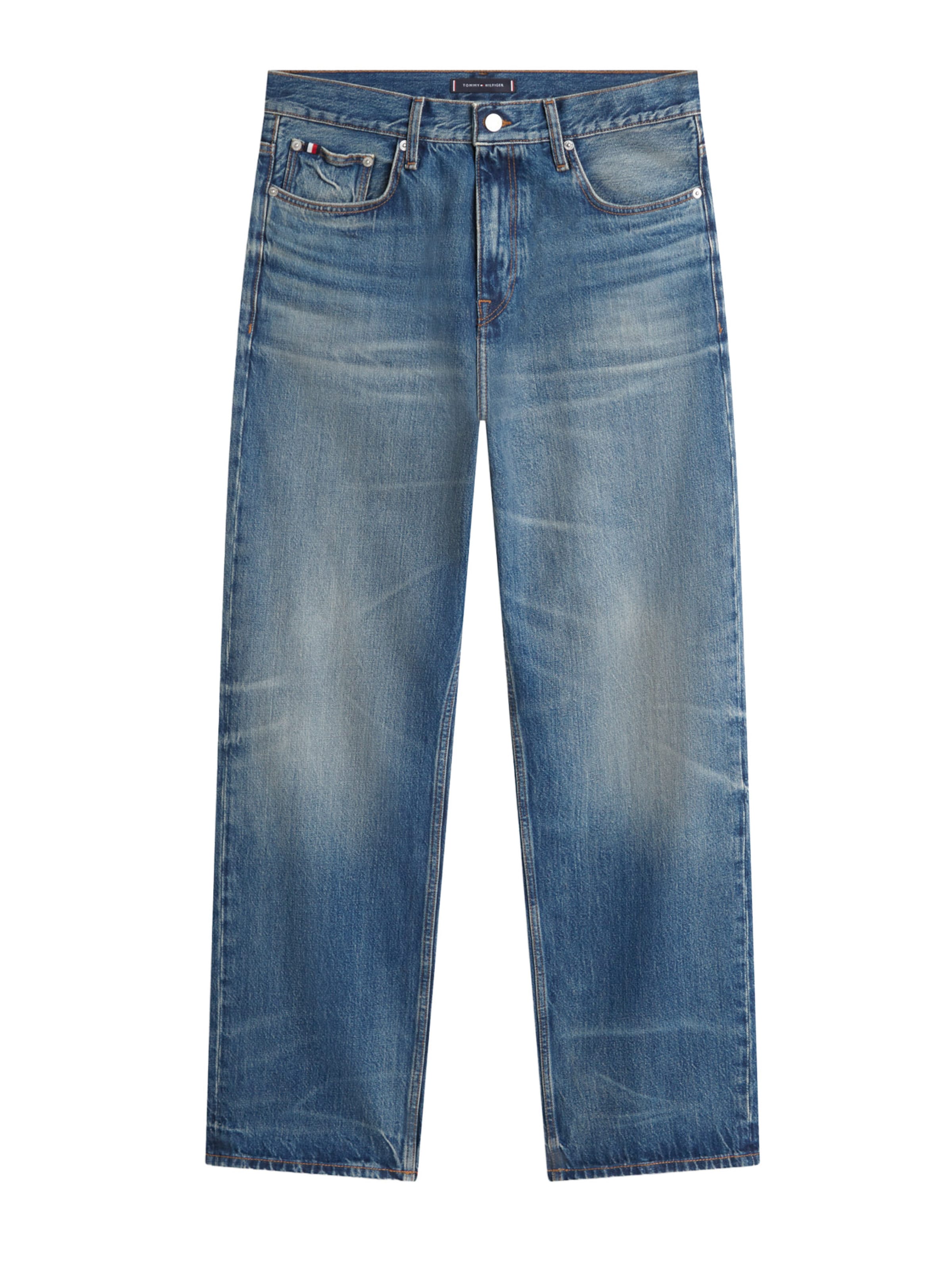 TOMMY HILFIGER Loosefit Jeans in Blauw: voorkant