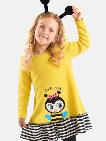Robe 'Cute Bee' Denokids en jaune : devant