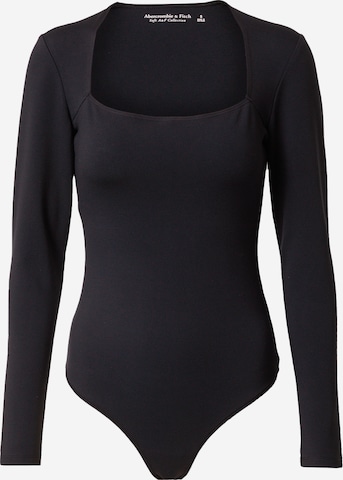 Body a maglietta di Abercrombie & Fitch in nero: frontale