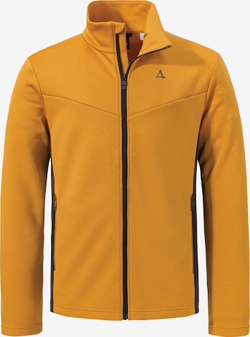Schöffel Athletic fleece jacket ' Pine' in Yellow: front