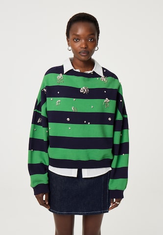 Sweat-shirt Fabienne Chapot en bleu : devant