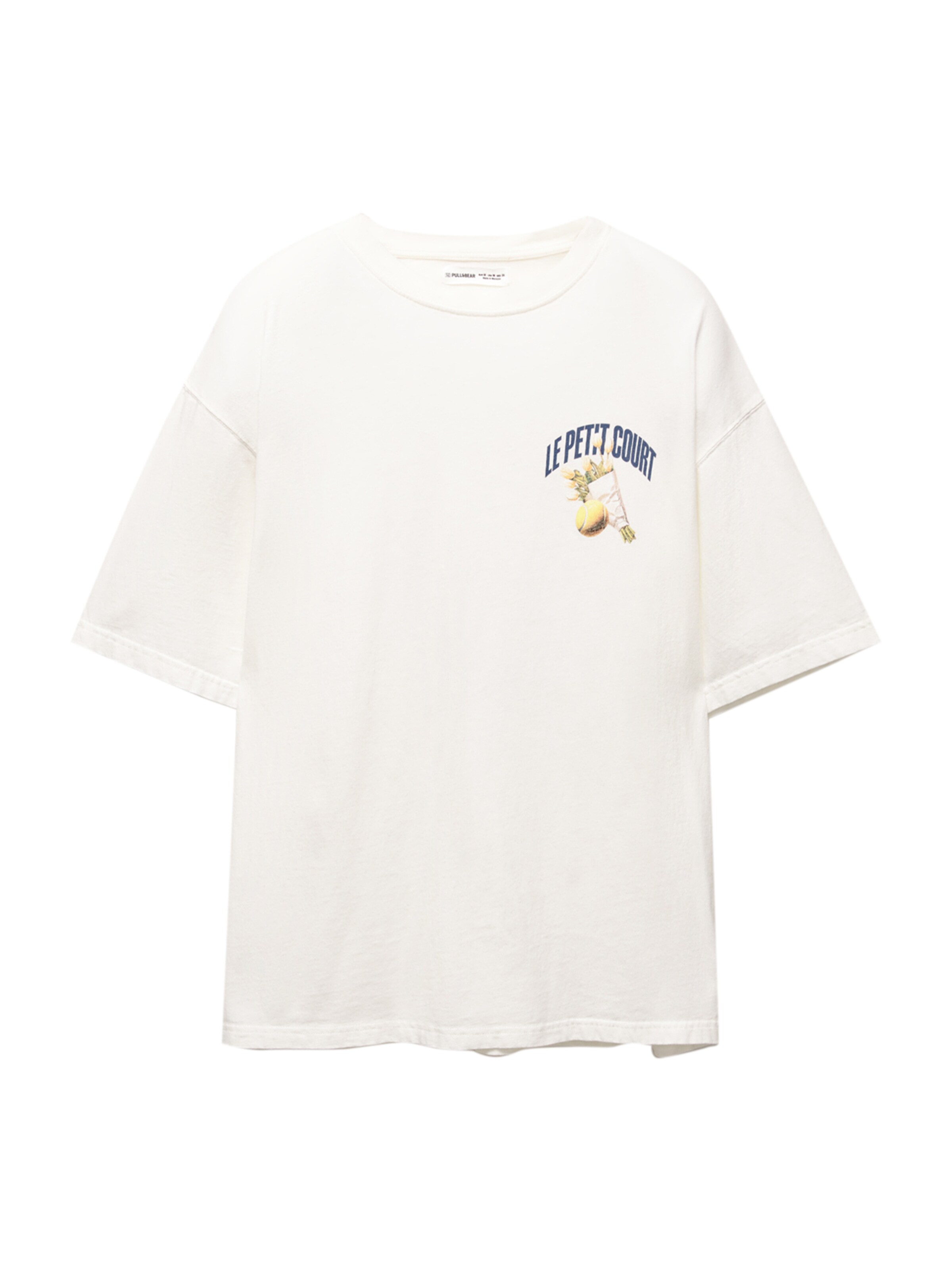 Pull&Bear Tričko - Biela: predná strana