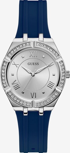 GUESS Quarzuhr in blau / silber, Produktansicht
