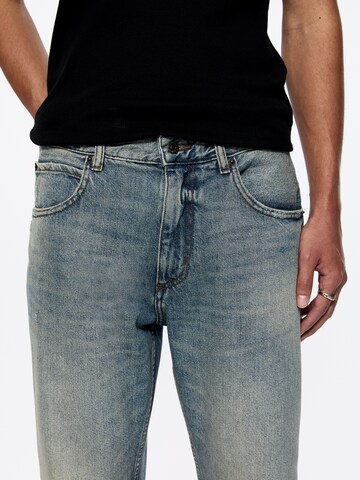 Pull&Bear Loosefit Jeans in Blauw