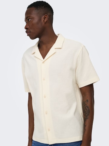 Only & Sons Comfort fit Overhemd 'ONSKosta' in Wit